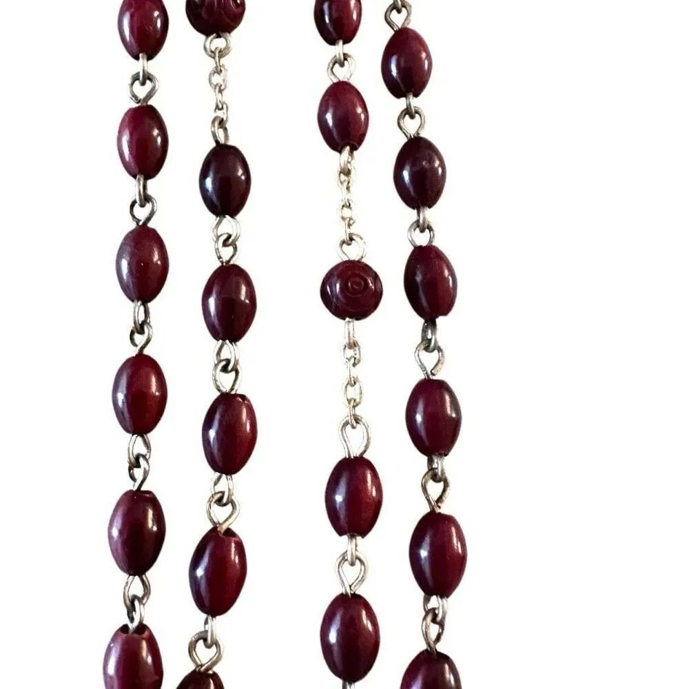 Red beaded rosary - Picture 5 of 13
